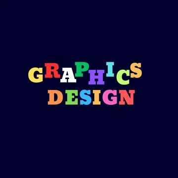 Typography graphic design Stock Illustration