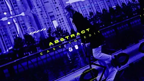 Typography Intro - Blue Urban Opener Stock After Effects