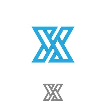Typography letter X for element design Stock Illustration