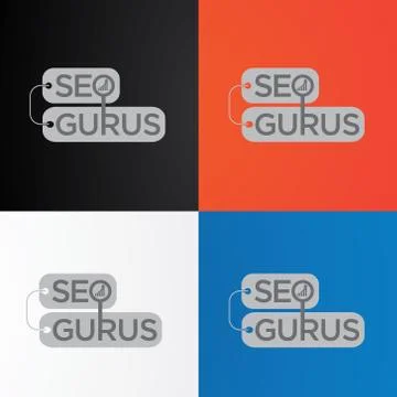 Typography logo design Stock-Illustration