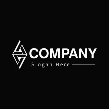 Typography Logo Design Stock Illustration