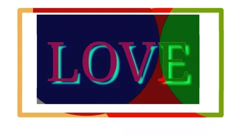 A typography of love animation Stock Footage 169332526
