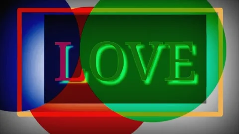 A typography of love animation Stock Footage 169332637