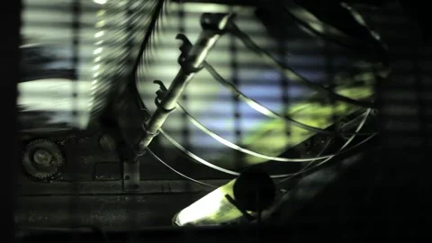 Typography machinery working inside professional print workshop Stock Footage 318134518