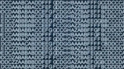 Typography pattern motion graphic design animation isolated on black background Stock Footage 321299062