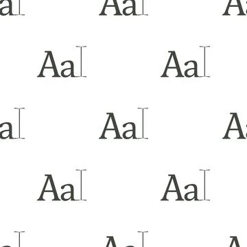 Typography pattern seamless vector Stock Illustration