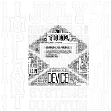 Typography picture Illustrazione stock