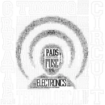 Typography picture Illustrazione stock