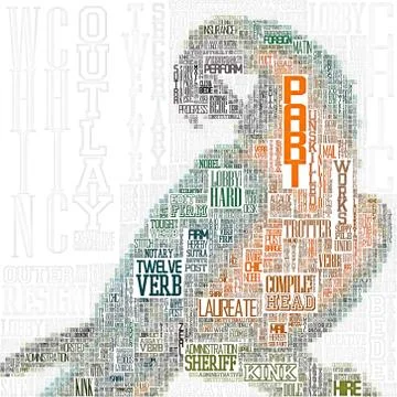 Typography picture Illustrazione stock