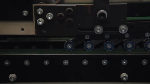 Typography production line moving 스톡 동영상 109556162