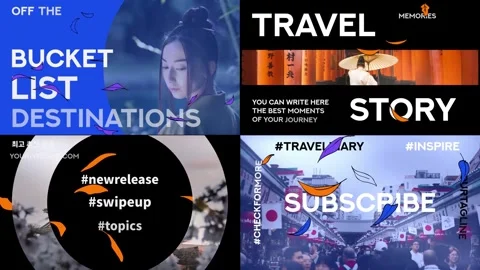 Typography Slideshow for After Effects After Effects stock