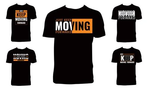 Typography T Shirt Design Bundle. Stock Illustration