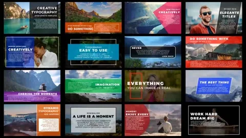 Typography &amp; Titles Stock After Effects