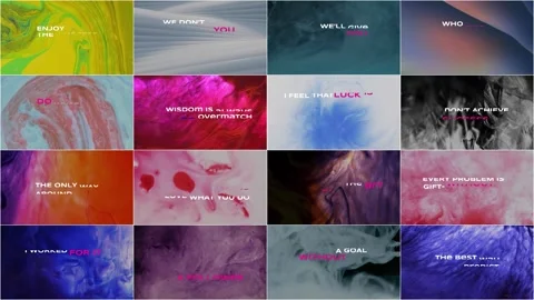 Typography Titles After Effects stock