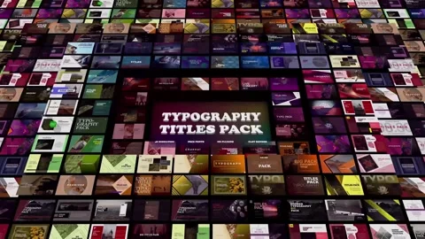 Typography Titles Pack ~ After Effects Template #274035618
