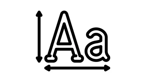 Typography ux ui design line icon animation Stock Footage 326758198