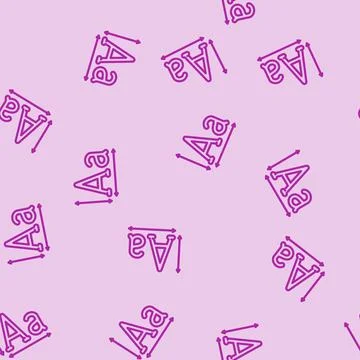 Typography ux ui design line vector seamless pattern Stock Illustration