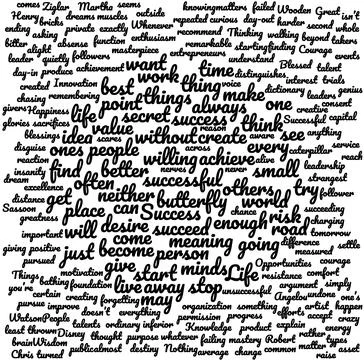 Typography word cloud collage. Creative concept wordcloud for web or print. イラスト素材