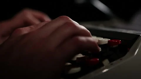 Typwriter with jib up 1 Stock Footage 47455537