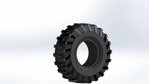 Tyre big size for multipurpose use of projects Stock Footage 159428532