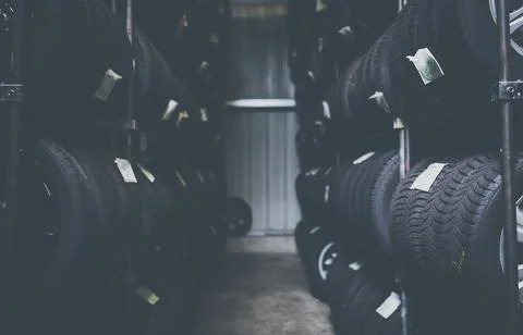 Tyre change  Foto stock