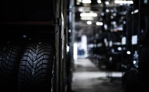 Tyre change  Foto stock