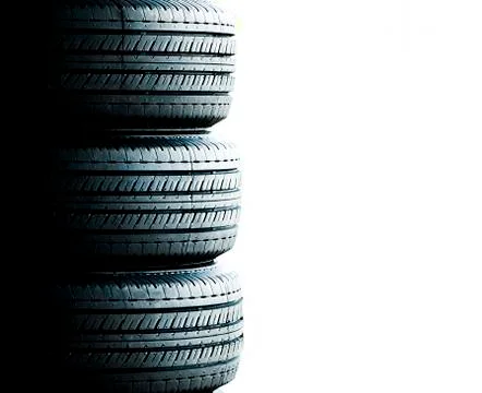 Tyre close up Stock Photos