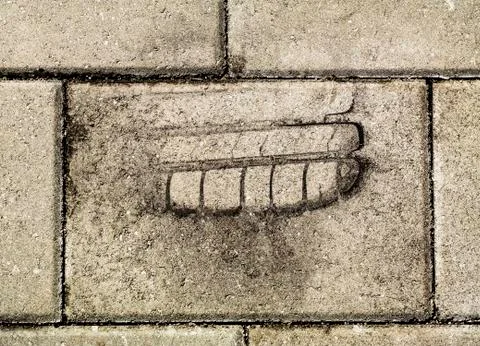 Tyre mark Foto stock