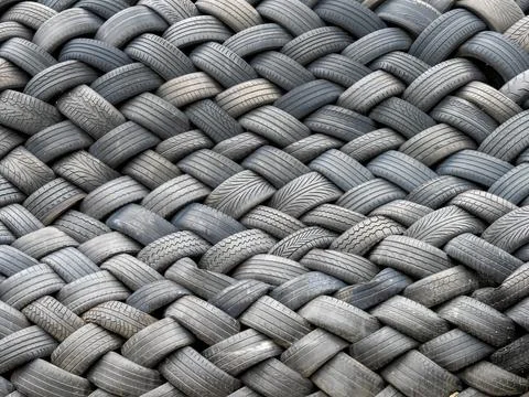 Tyre pattern for abstract background Stock Photos