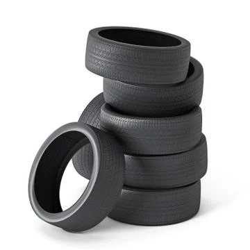 Tyre stack Stock Illustration