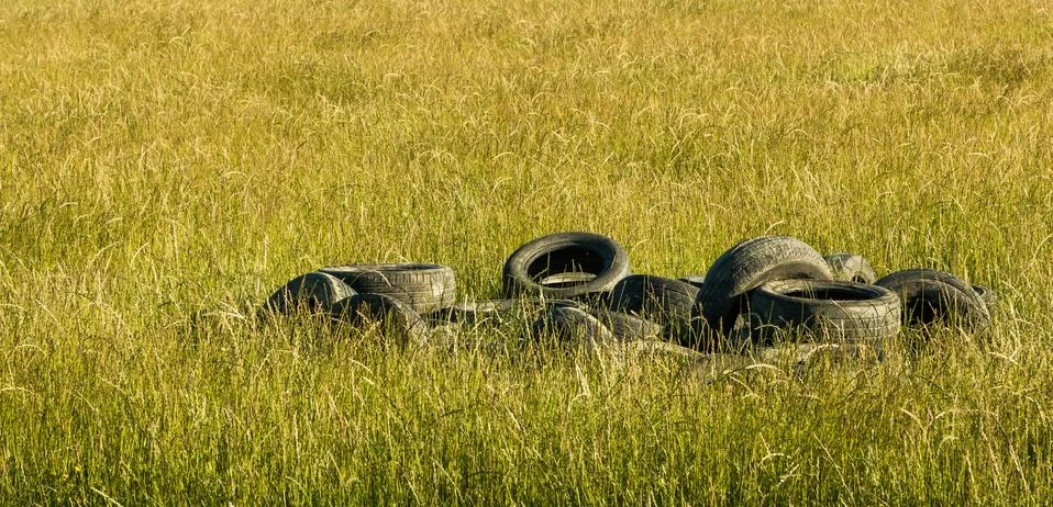 Tyre stack Stock Photos