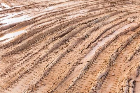 Tyre tracks Stock Photos