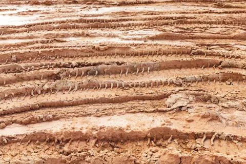 Tyre tracks Stock Photos