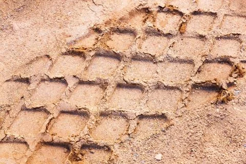 Tyre tracks Stock Photos
