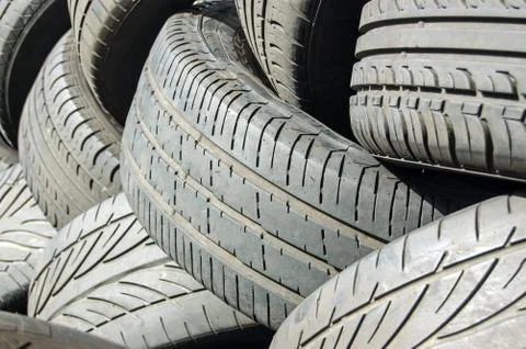 Tyres background Stock Photos