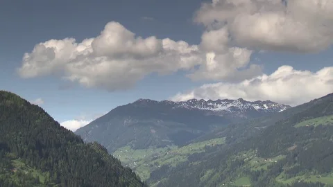 Tyrol Alps with nice sky in summer Stock Footage 73697044