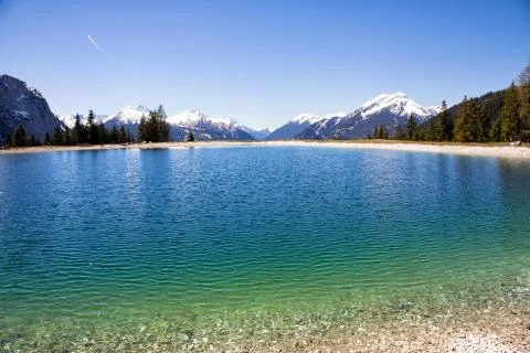 Tyrolean Mountan Lake Stock Photos