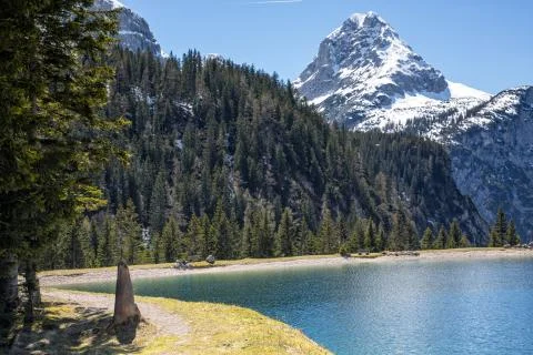 Tyrolean Mountan Lake Stock Photos