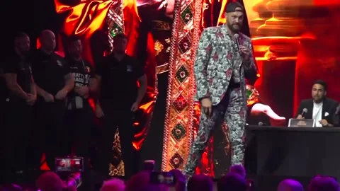 Tyson Fury considering octagon clash after facing Francis Ngannou in Riyadh bou Stock Footage 249767445