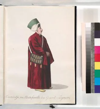 Tzantadji chantaji, ou portefeuille du Grand Seigneur. 16. 1808 - 1826. Dr... Stock Photos