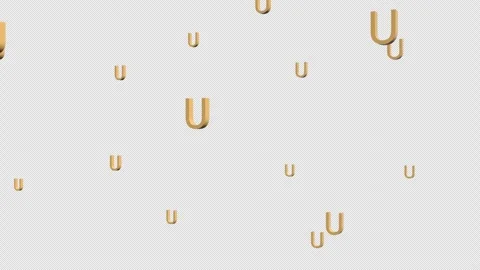 U Alphabet Animation. Stock Footage 316017600