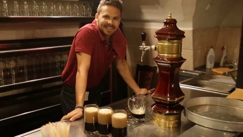 U Fleku Brewery and Restaurant, Prague Stock Footage 100710451