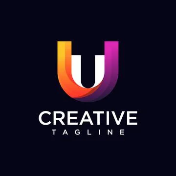 U letter logo Stock Illustration
