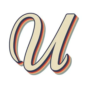 U letter, U logo, U letter logo design, U vector logo, letter design illustra Stock Illustration
