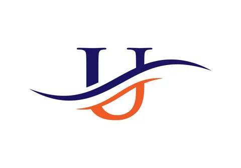 U Logo Design Vector Template. Initial Letter U Logotype For Business And Com Stock Illustration