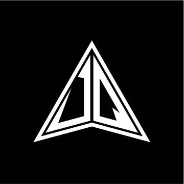 U Q initials in the form of a modern minimalist arrow. perfect for letters, g Stock Illustration