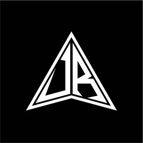 U R initials in the form of a modern minimalist arrow. perfect for letters, g Stock Illustration