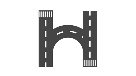 U Shaped Road Loop Stock Footage 334237908