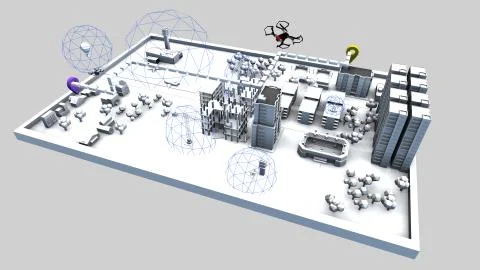 U-Space white texture Stock Illustration