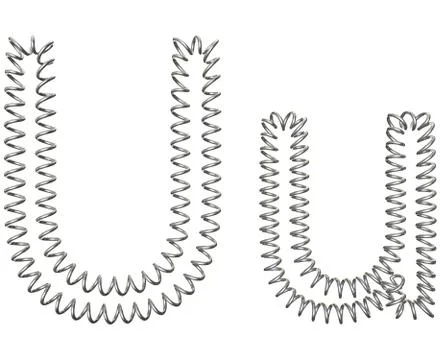 The "U" of a spring Stock Illustration